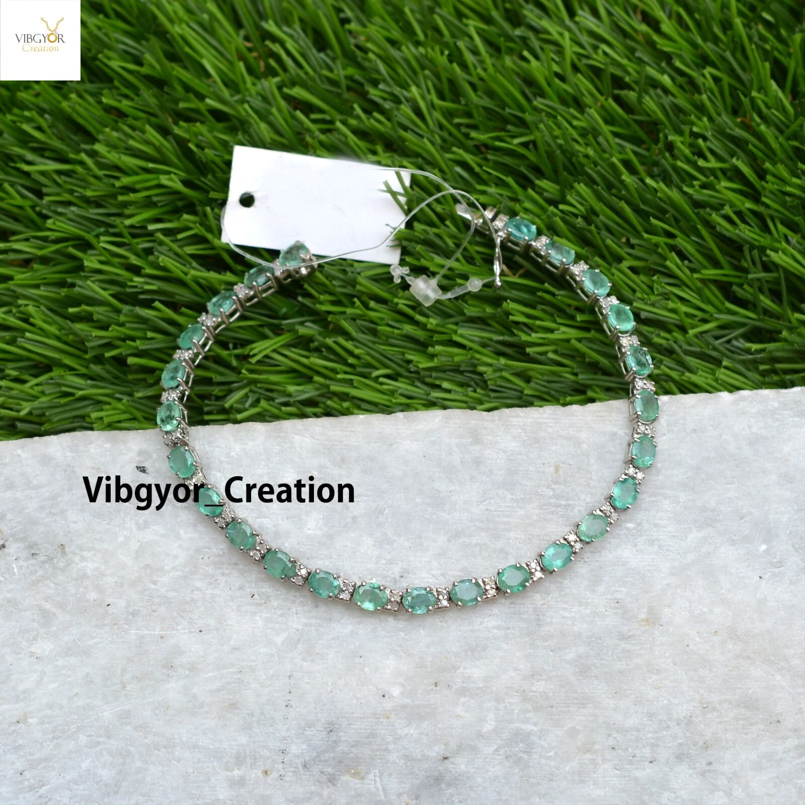 VALENTINO Bracciale Pietra Pregiata Diamante Pavimentazione Argento Sterling 925 Regalo Gioielli
