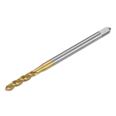Metric Spiral Flute Taps M6 x 1 H2 Thread 100mm Extra Long Titanium Coated