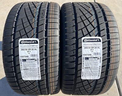 TWO BRAND NEW 285/30ZR20 99Y Continental ExtremeContact DWS 06