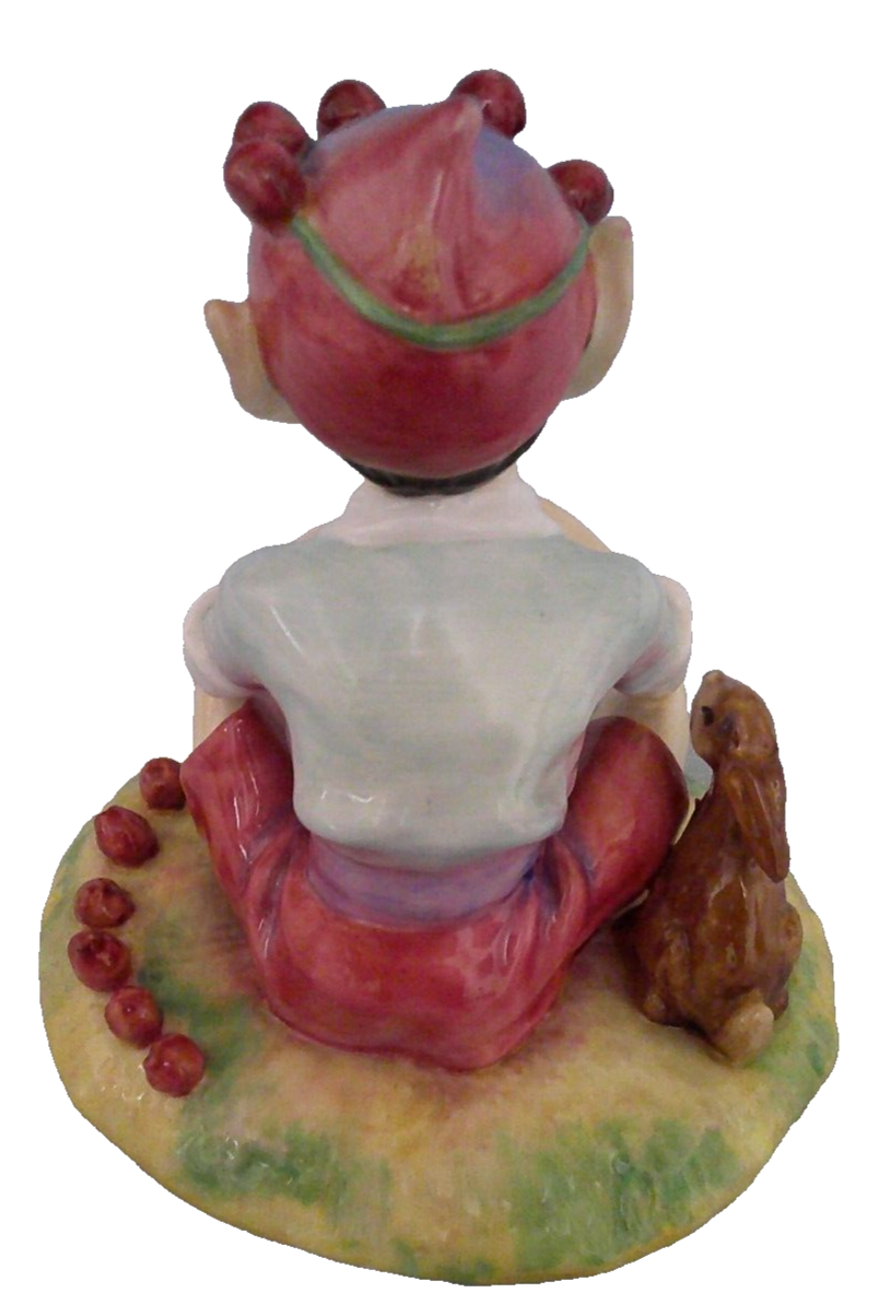 Very Rare Paragon Figure A Cross Legged Pixie Sitting Beside A Rabbit ...