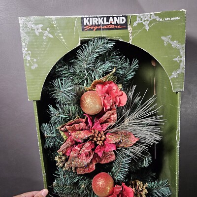 クリスマス Kirkland Signature Holiday Wreath Christmas Wreath