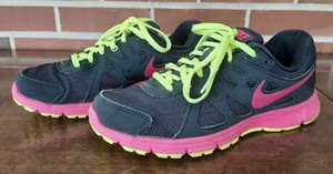 Nike Revolution 2 Black Pink Running Training Sneakers 463 Womens Size 7 Ebay