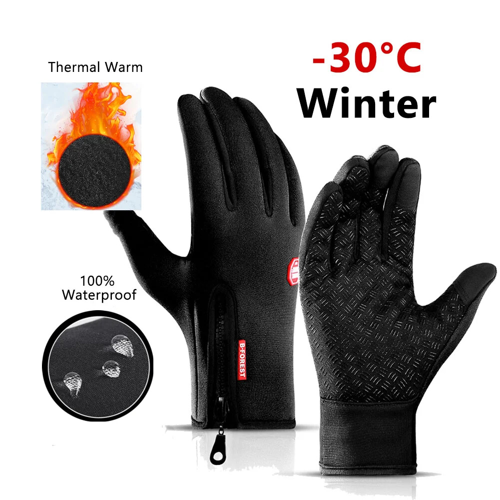 Winter Gloves Men Women Warm Gloves Touchscreen Waterproof Hiking Skiing Gloves-image