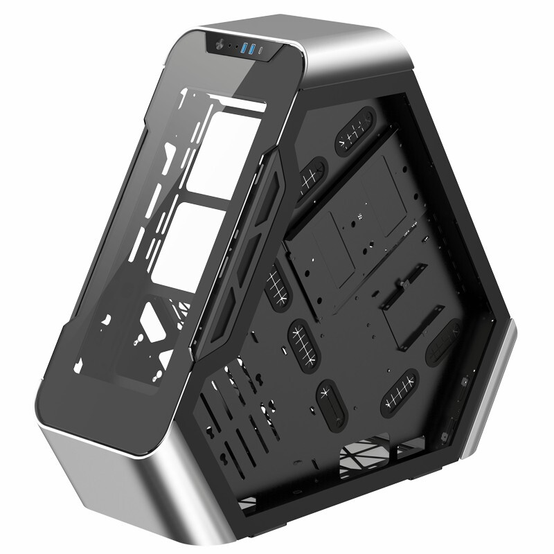 JONSBO TR03-G ATX Triangle Gaming Computer Case Support ATX Motherboard ...