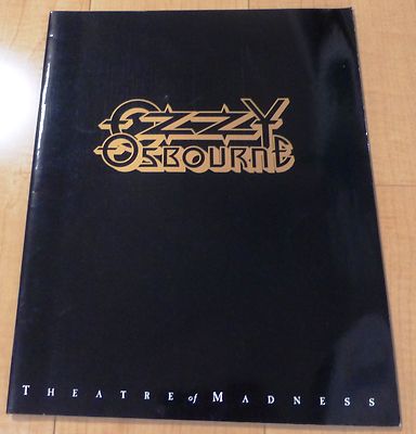 Ozzy Osbourne JAPAN TOUR CONCERT PROGRAM BOOK 1991 Theatre of