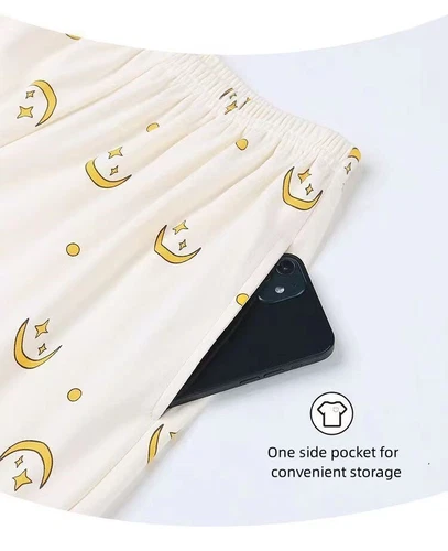 100% Cotton Women Pajama Set Soft Long Sleeve Pajamas Long Pants with Pockets - Bild 11 von 12