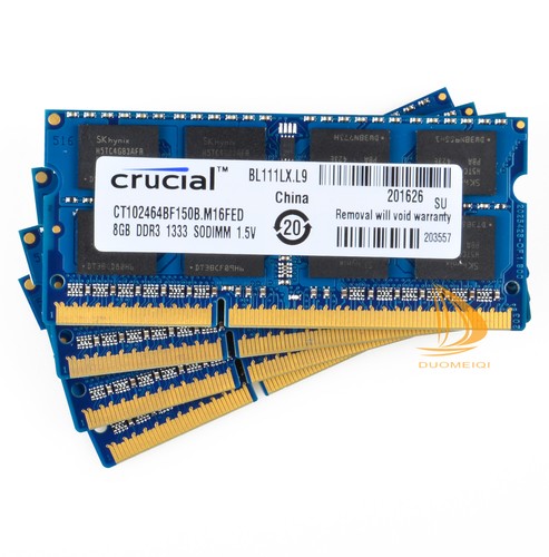 Crucial DDR3 RAM 32 GB 4x 8GB 2Rx8 PC3-10600S 1333Mhz SODIMM Laptop Memory 1.5V& - Picture 7 of 8