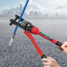 12-Ton Hydraulic Wire Crimper Crimping Tool Battery Cable Lug Terminal W/20 Dies