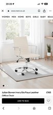 Cream leather Office Chair