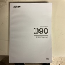 Genuine Nikon D90 Digital Camera Instruction User Manual English language