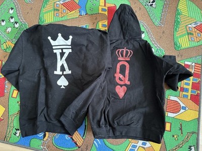 King und Queen Kapuzenpullover Hoodie Pärchen Set