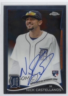 2014 Topps Chrome Image Variation Rookie Auto Nick Castellanos #4 Auto 11b4