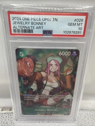 Jewelry Bonney OP07-026 One Piece Alt Art 500 Years In The Future PSA 10 🔥