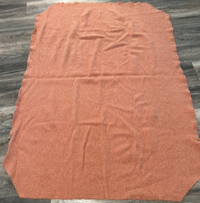 Wool Throw Blanket 64x46 Pink Lap Throw Mid Century Retro Vintage 50s 60s