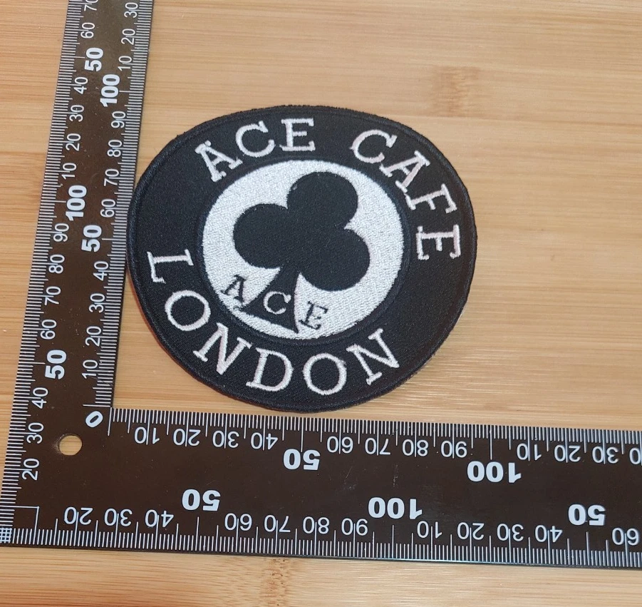 Parche parche redondo ACE CAFÉ LONDON 10 cm Oldschool Hot Rods MOTORCYCLES Rock ́n  - Imagen 3 de 4