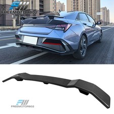 Fits 21-26 Hyundai Elantra N Style Trunk Spoiler ABS Tail Lip Carbon Fiber Print