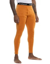 $115 SmartWool Men's Thermal Merino Wool Base Layer Bottom-Marmalade- Large-New