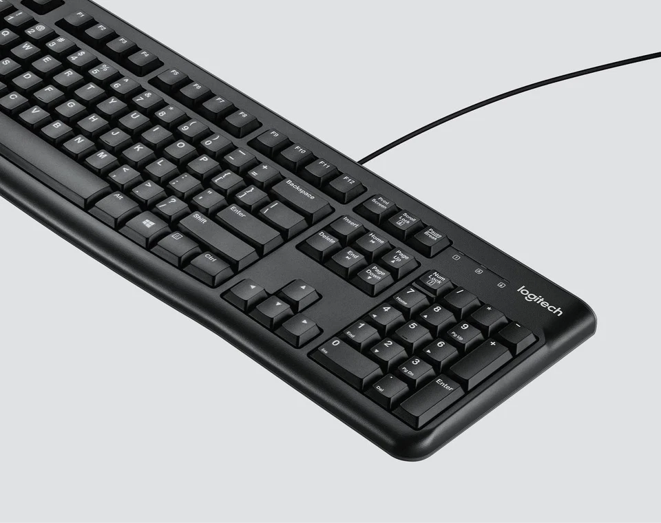Logitech MK120 Wired Keyboard and Mouse for Windows, ‎QWERTZ Swiss Layout - Blac - Image 3 of 4