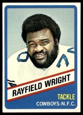 1976 Wonder Bread Football Card Rayfield Wright Dallas Cowboys #8 NM
