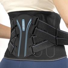 Back Brace for Lower Back Pain, Ergonomic Bionic Support  3D-Knitted, SMALL