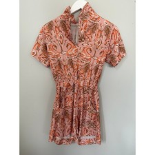 Pink Flamingo Tropical Romper Retro Vacation ...
