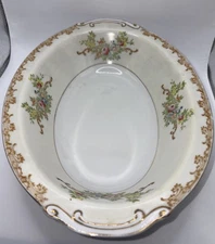 MADE IN OCCUPIED JAPAN -  FLORAL SERVING DISH