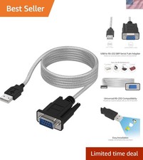 6-FT USB to RS-232 DB9 Serial 9 pin Adapter Prolific PL2303 SBT-