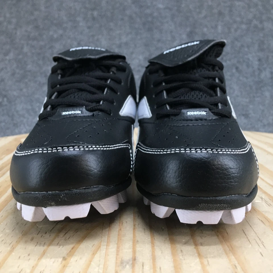 NEW Reebok Shoes Youth 3.5 Boys Prospect Low MRT Baseball Cleats Sneakers Black - Image 4 of 4