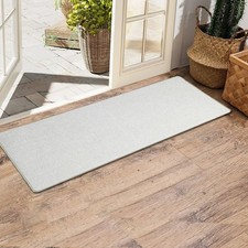 17"x48" Ultra Thin Long Bathroom RugsLow Profile Long Bath Mat Non Slip Fit U...