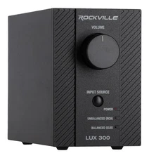 Rockville LUX 300 Audiophile 300w RMS Home Stereo Amplifier XLR In, Clean Power
