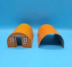 Tin Research Laboratory Building Marx Playset Arctic Explorer IGY Base Hut Vtg