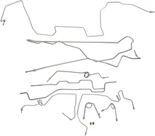 JEGS Complete Brake Line Set for 1990-1991 Chevy K5 Blazer [Stainless Steel]