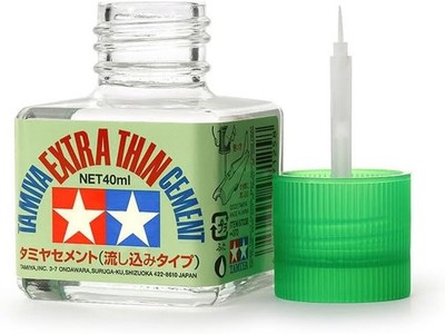 NEW - TAMIYA 87038 Extra Thin Cement Glue Fine Tip - 40ml