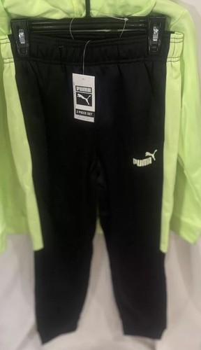 NWT Puma Splatter 2 Piece Youth Size Small Active Wear Hoodie/Pants Fizzy Apple - Picture 9 of 12