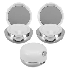 3 Pcs Empty Makeup Containers Lip Balm Jar with Silicone Applicator