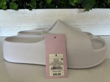 Sandalias Wild Fable para mujer blancas con plataforma de goma Izzy 8/9 nuevas con etiquetas