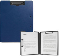 Foldable Clipboard Folder with Pen Slot, 360  Rotating PP Writing Pad with Dual