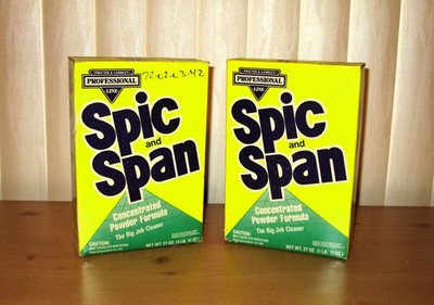 Lot of 2: Spic & Span Professional Line Powder - 1988 P&G - 27 oz Boxes