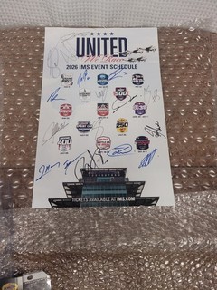 2026 United We Race 11"×17" Poster Signed Palou Pato Dixon and more