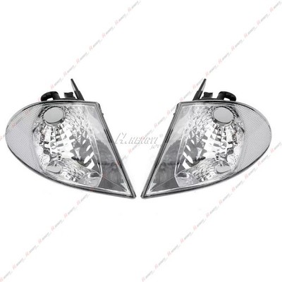 2X Front Turn Signal Indicator Clear Front For BMW 3 Series E46 Pre Facelift Limou 1998-2000