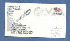 POLARIS A-3 ROCKET FIRED USS JACKSON OCT 3,1963 CAPE  SWANSON  SPACE COVER NASA