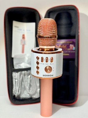 *NEW* BONAOK (Q37) Rose Gold 3-in-1 Wireless Microphone & HIFI Speaker *AMAZING*