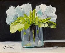 JOSE LIMA OIL PAINTING IMPRESSIONIST  ART COLLECTIBLE 8x10