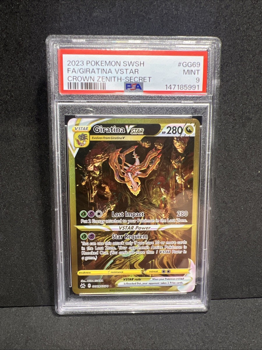 Pokemon Giratina VSTAR Crown Zenith Secret Rare Full Art #GG69 PSA 9 Mint |  eBay
