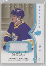 2020-21 Upper Deck Premier Rookies Fight Strap 8/15 Arthur Kaliyev #98 1s6