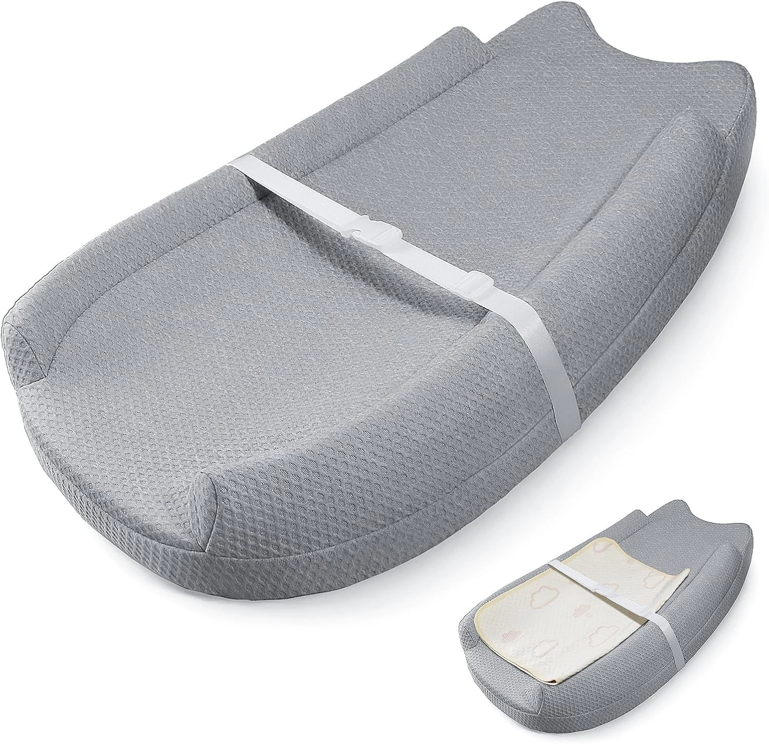 OPAFOBEF Changing Pad with Waterproof Cover and Removable Towel Liner, U-Shaped
Opens in a new windo