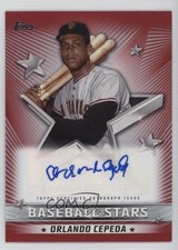 2022 Topps Series 1 Baseball Stars Red 5/25 Orlando Cepeda #BSA-OC Auto HOF 0l2