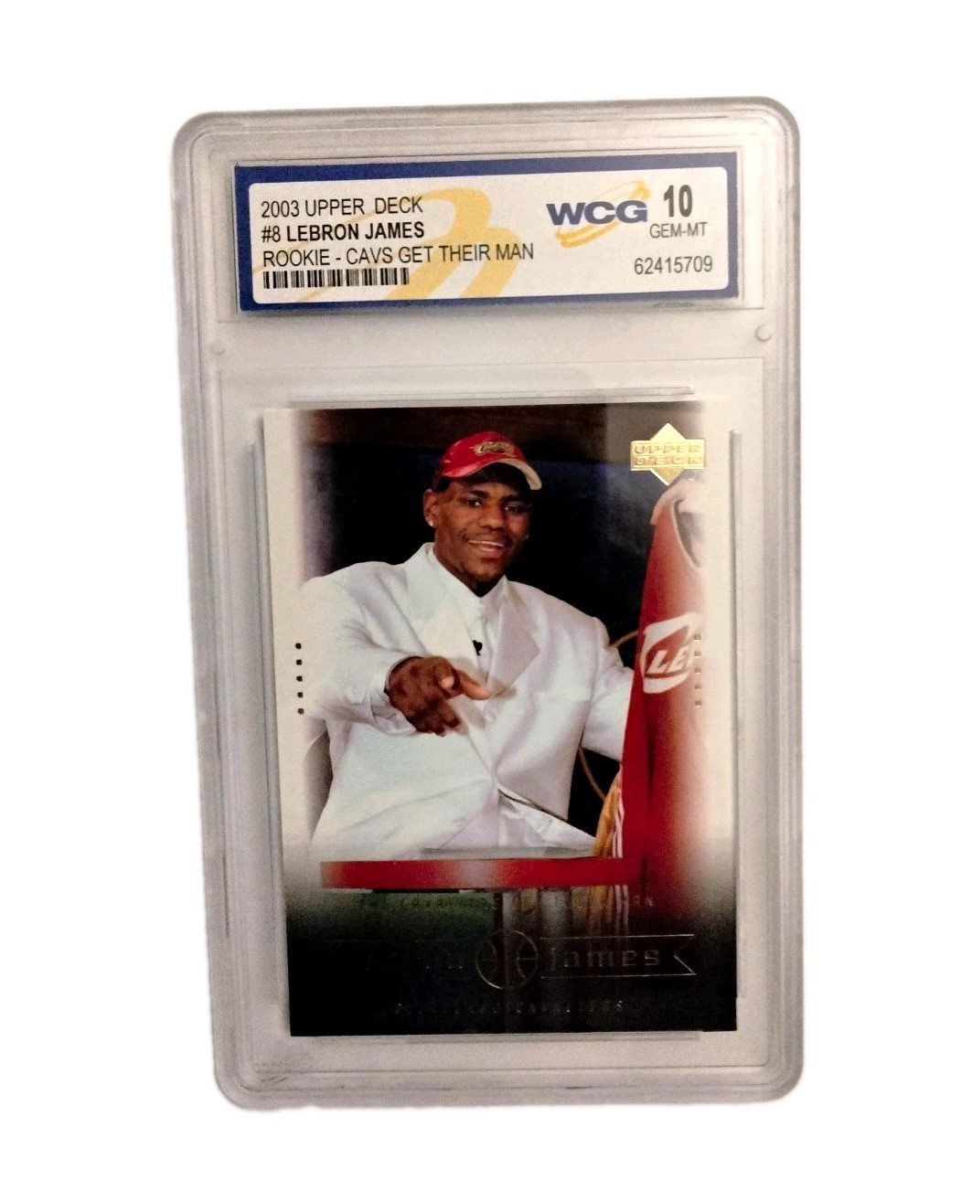 2003 Upper Deck LeBron James Rookie RC Box Set #8 WCG 10 GEM MT Cavaliers