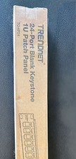 TRENDnet 24-Port Blank Keystone 1U Patch Panel TC-KP24 Factory Sealed