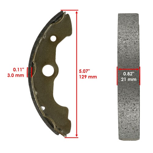 Brake Shoes for Honda TRX650 TRX 650 Fga Fourtrax Rincon Front Rear 2004-05 - Afbeelding 2 van 7